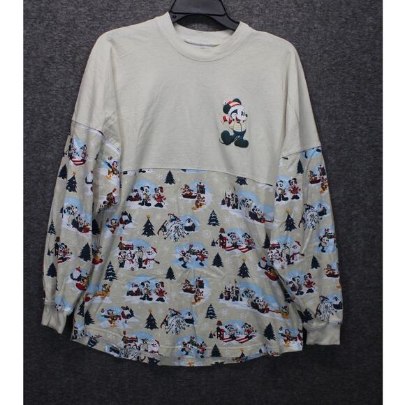 Disney 2021 Christmas Holiday Mickey Mouse Disneyland Spirit Jersey Adult Small - Picture 1 of 6
